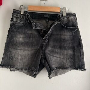 Judy Blue Women's Distressed Black Denim Shorts